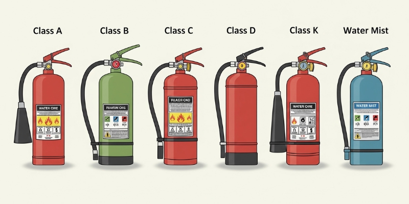  Fire Extinguisher Types